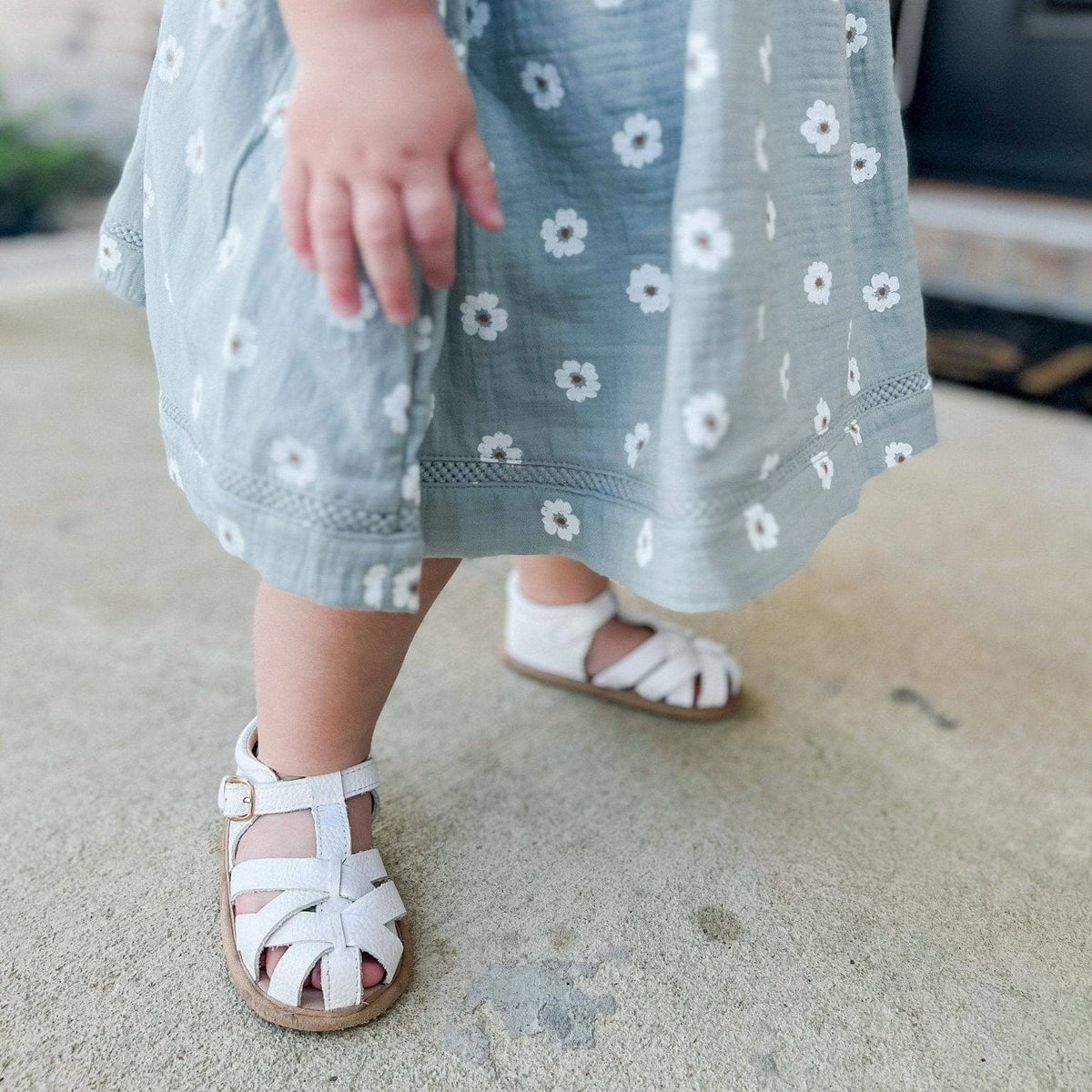 Little Love Bug Co. The Closed Toe Sandal, protective baby & toddler shoe.