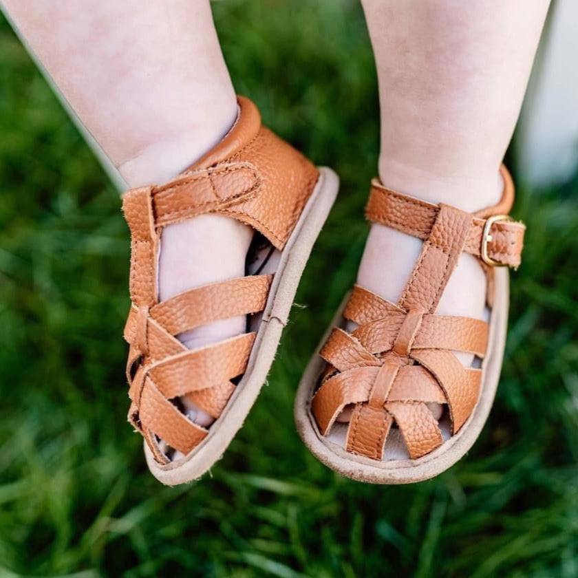 Little Love Bug Co. organic baby closed toe sandal