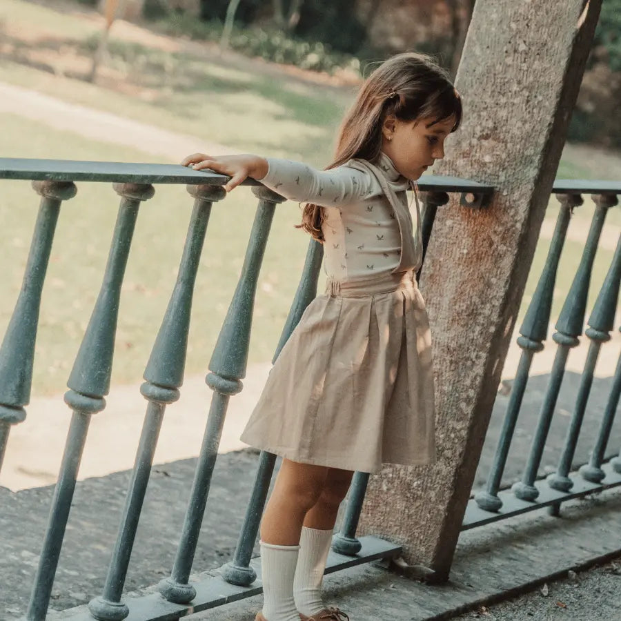 Lovely Littles The Corduroy Dress - Beige - 