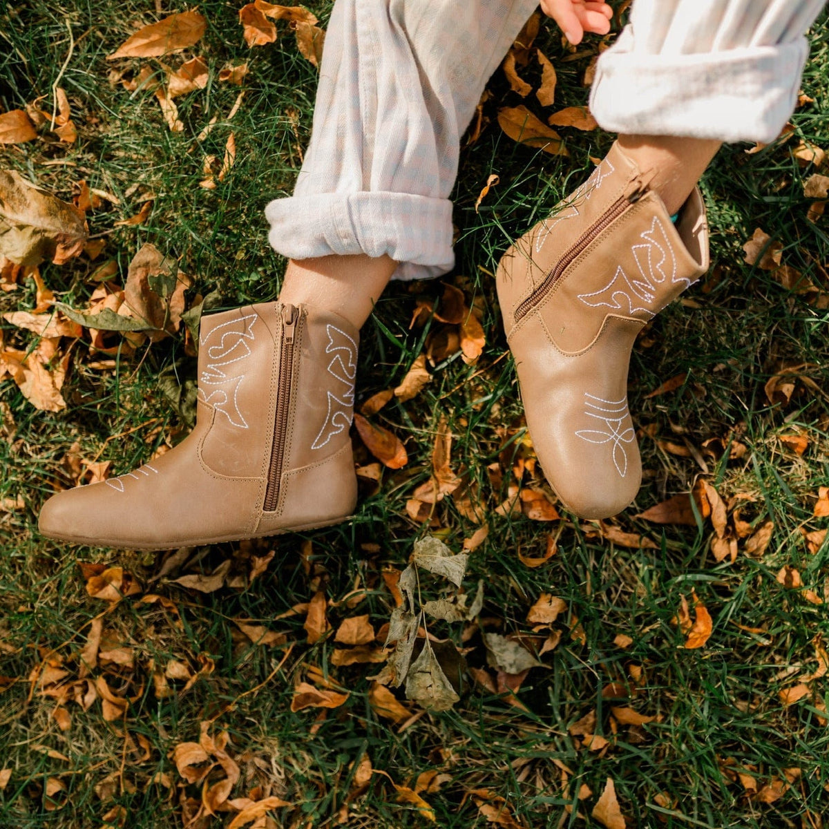 Little Love Bug Co. The Cowboy Boot brown baby western boots.
