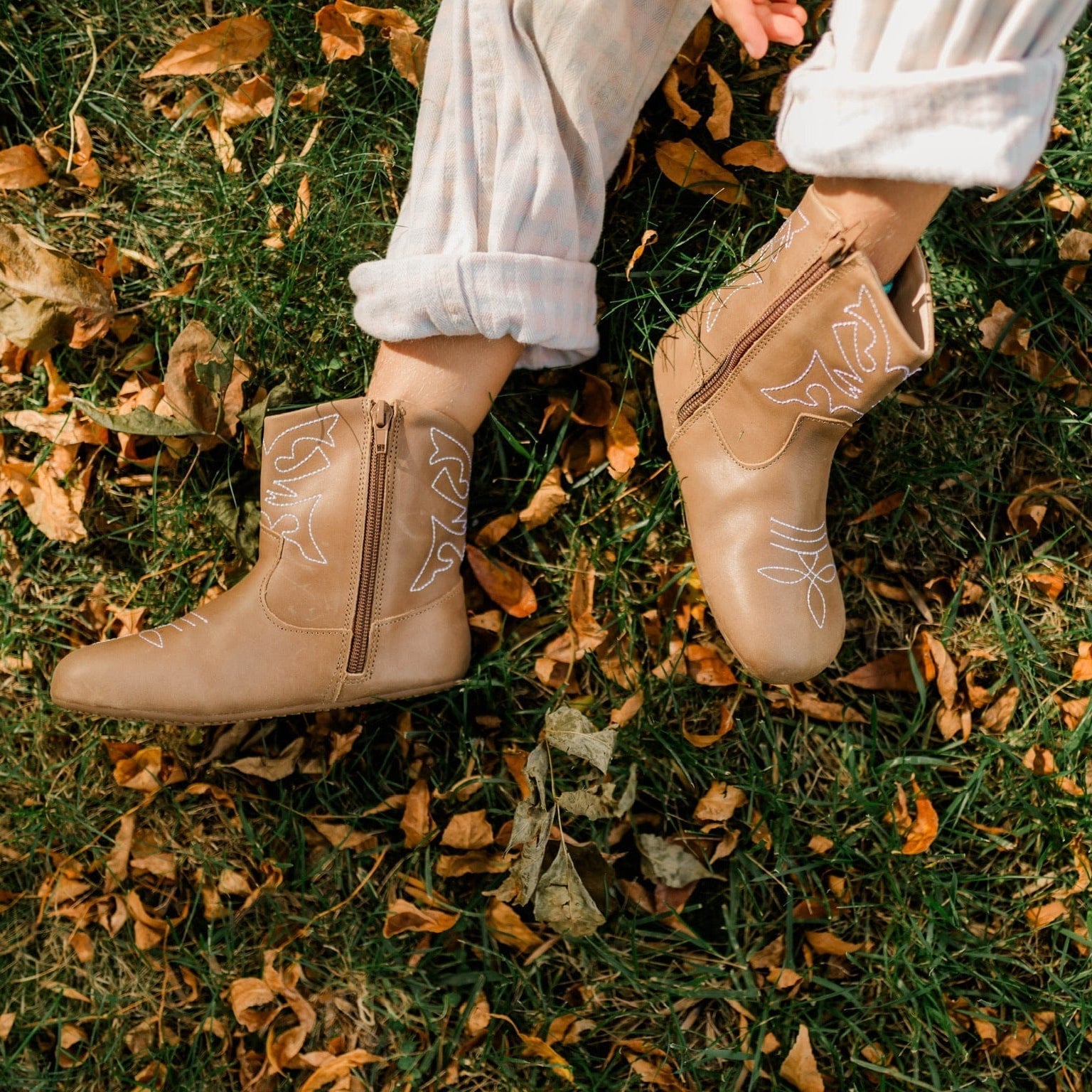 Little Love Bug Co. The Cowboy Boot brown baby western boots.