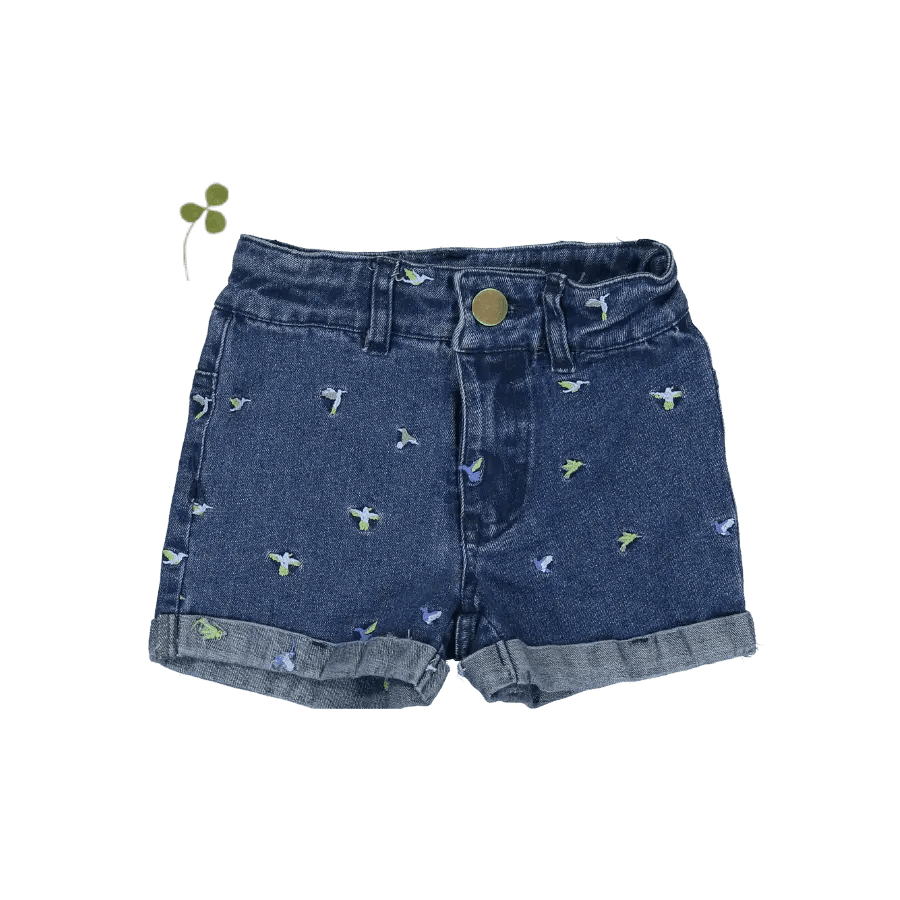 Lovely Littles The Denim Short - Hummingbird - 
