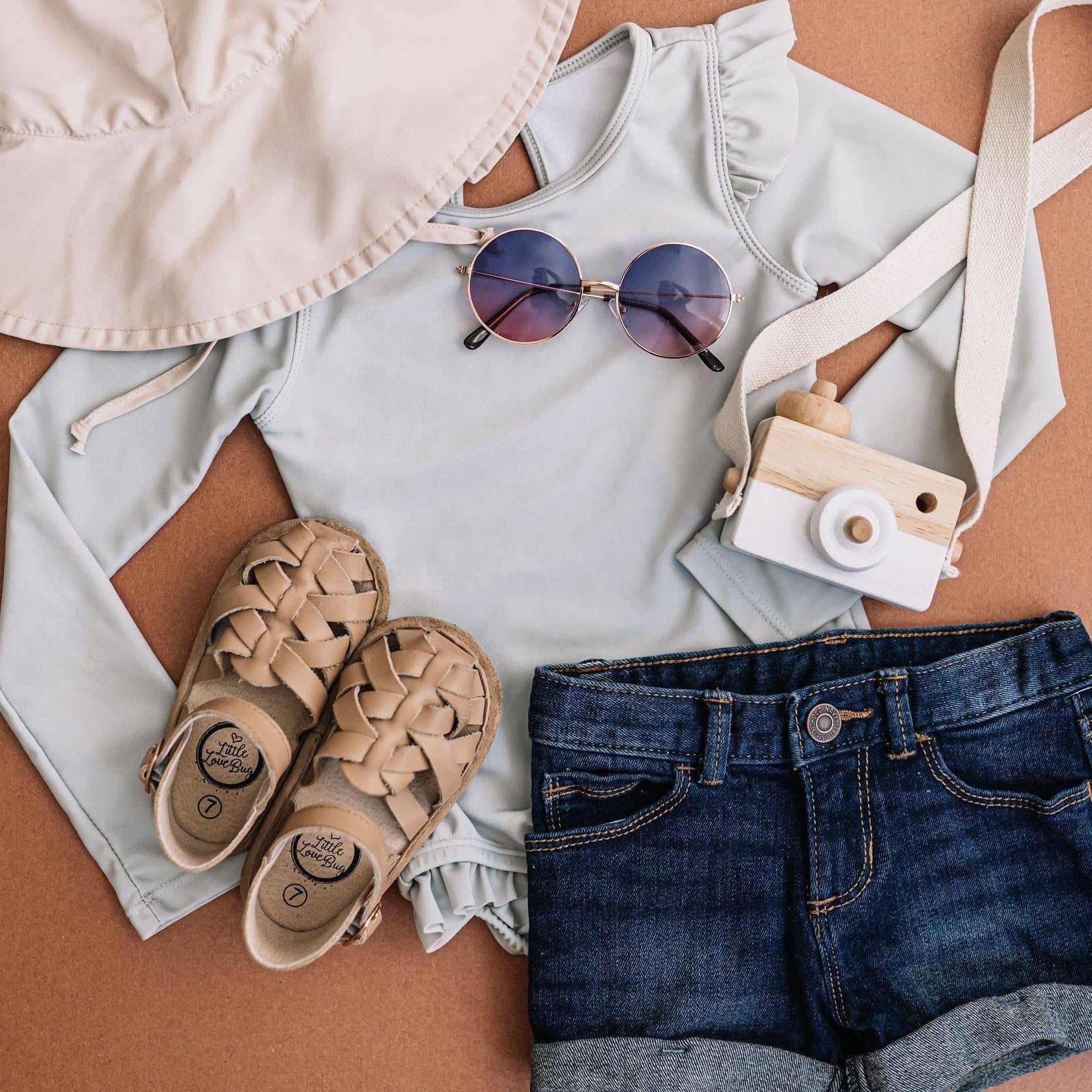 Little Love Bug Co. Ella Sandal. Soft, flexible baby sandals.