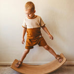 Little Love Bug Co. The Felix cognac leather soft sole baby moccasins