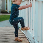Little Love Bug Co. The Felix organic tan baby moccasins.