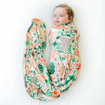 Raising Mama The Forever Swaddle Blanket | Desert Cactus (Beige) - 