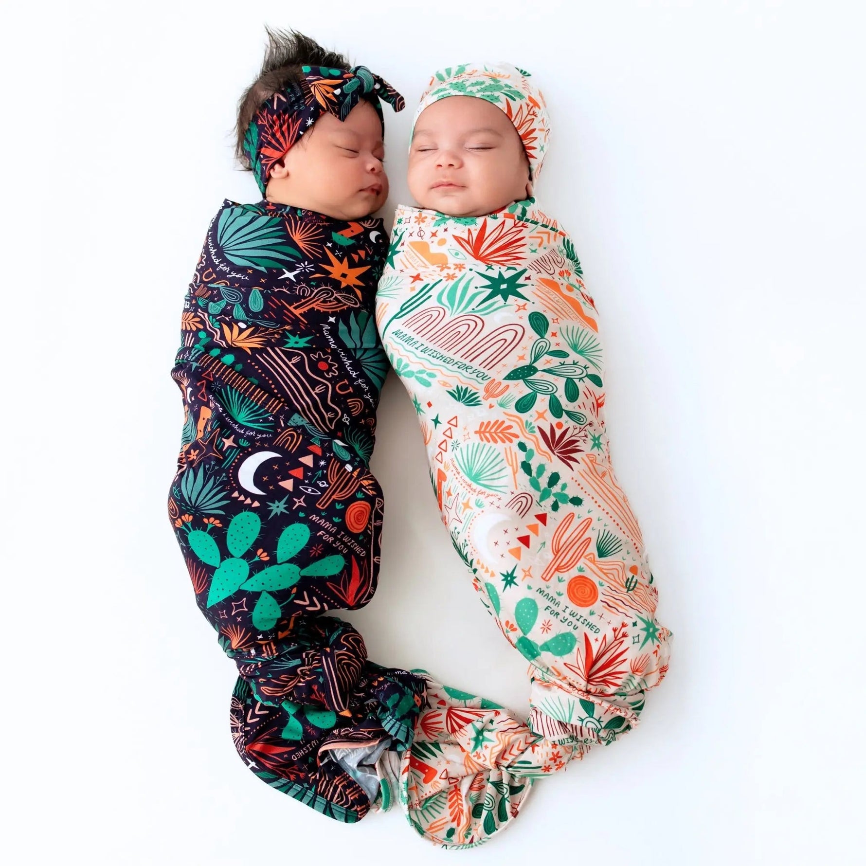Raising Mama The Forever Swaddle Blanket | Desert Cactus (Beige) - 