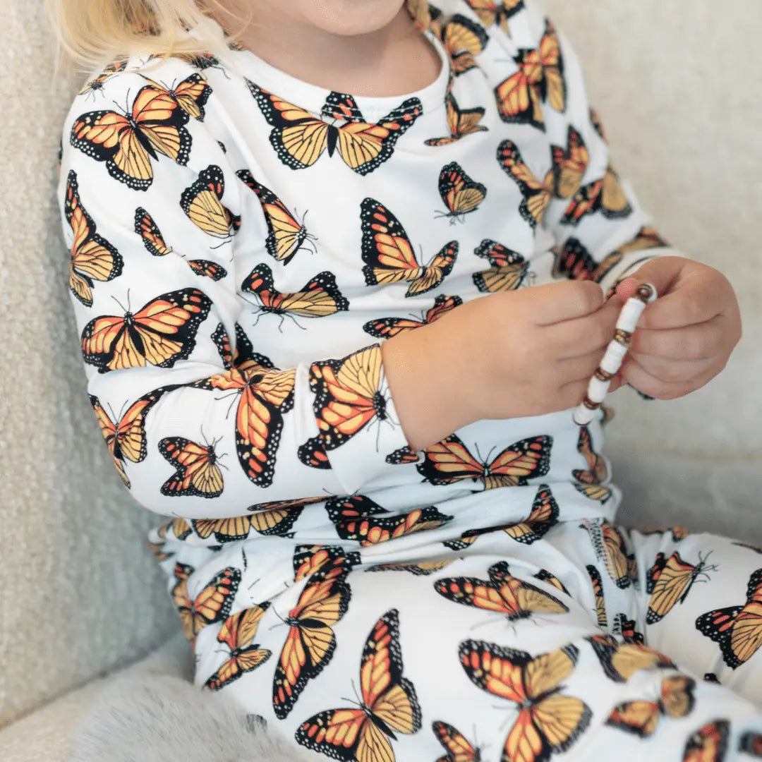 The Great Migration Big Kid Pajama Set - Pollinator, Arthropod, Insect, Wing, Butterfly | Everetts Place