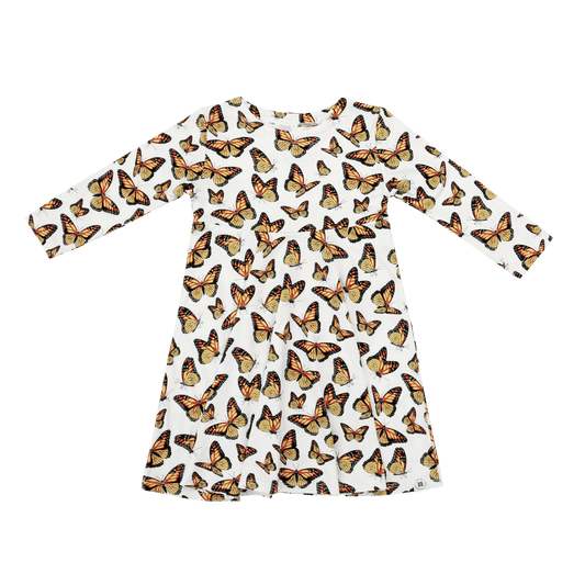 Great Migration Swirly Girls Dress by Sweet Bamboo Sweet Bamboo Everetts Place: Online Boutique
