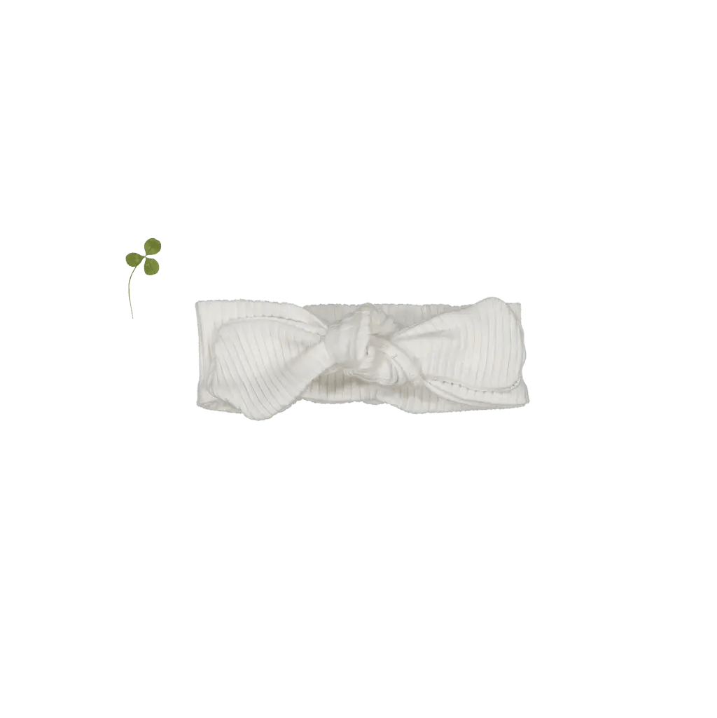 The Headband - Bone - White, Bow tie, Headband, Headpiece, Knot | Everetts Place