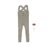 The Knit Overall - Sage - Overall, Textile, Baby & Toddler Clothing, Button, Suspenders | Everetts Place