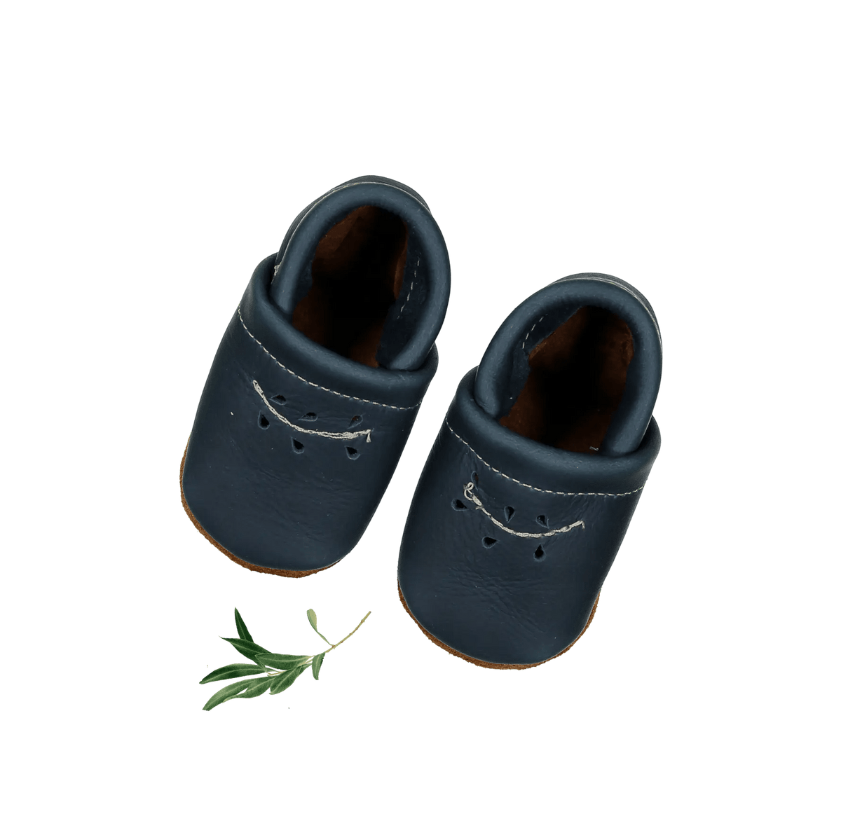 The Leather Mocc - Midnight - Baby & Toddler Shoe, Leather, Strap, Walking Shoe, Shoe | Everetts Place