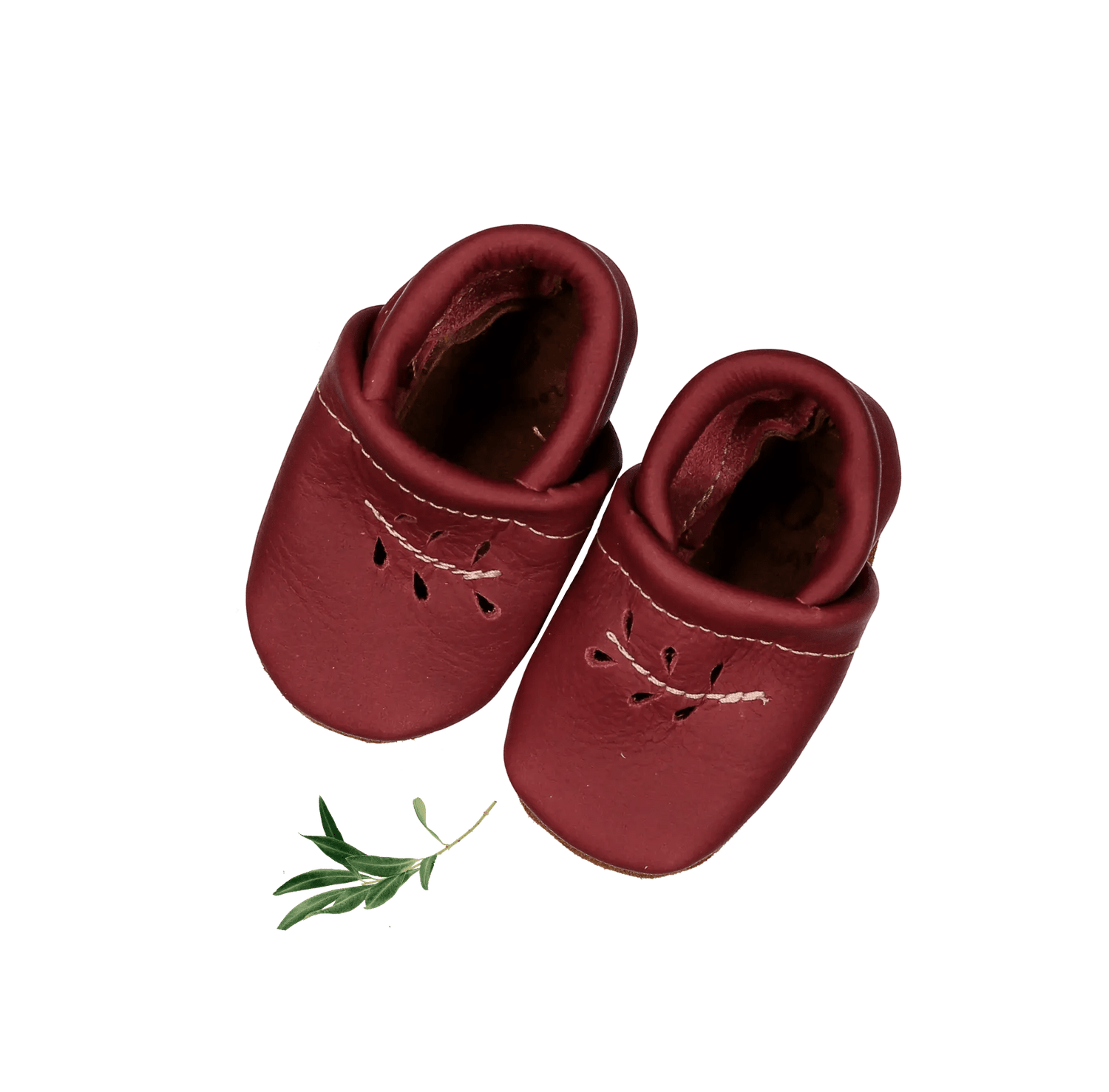 Lovely Littles The Leather Mocc - Raspberry - 