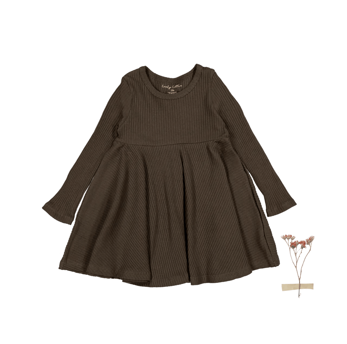 The Long Sleeve Dress - Cocoa - Sleeve, Textile, One-piece garment, Fashion, Day Dress | Everetts Place