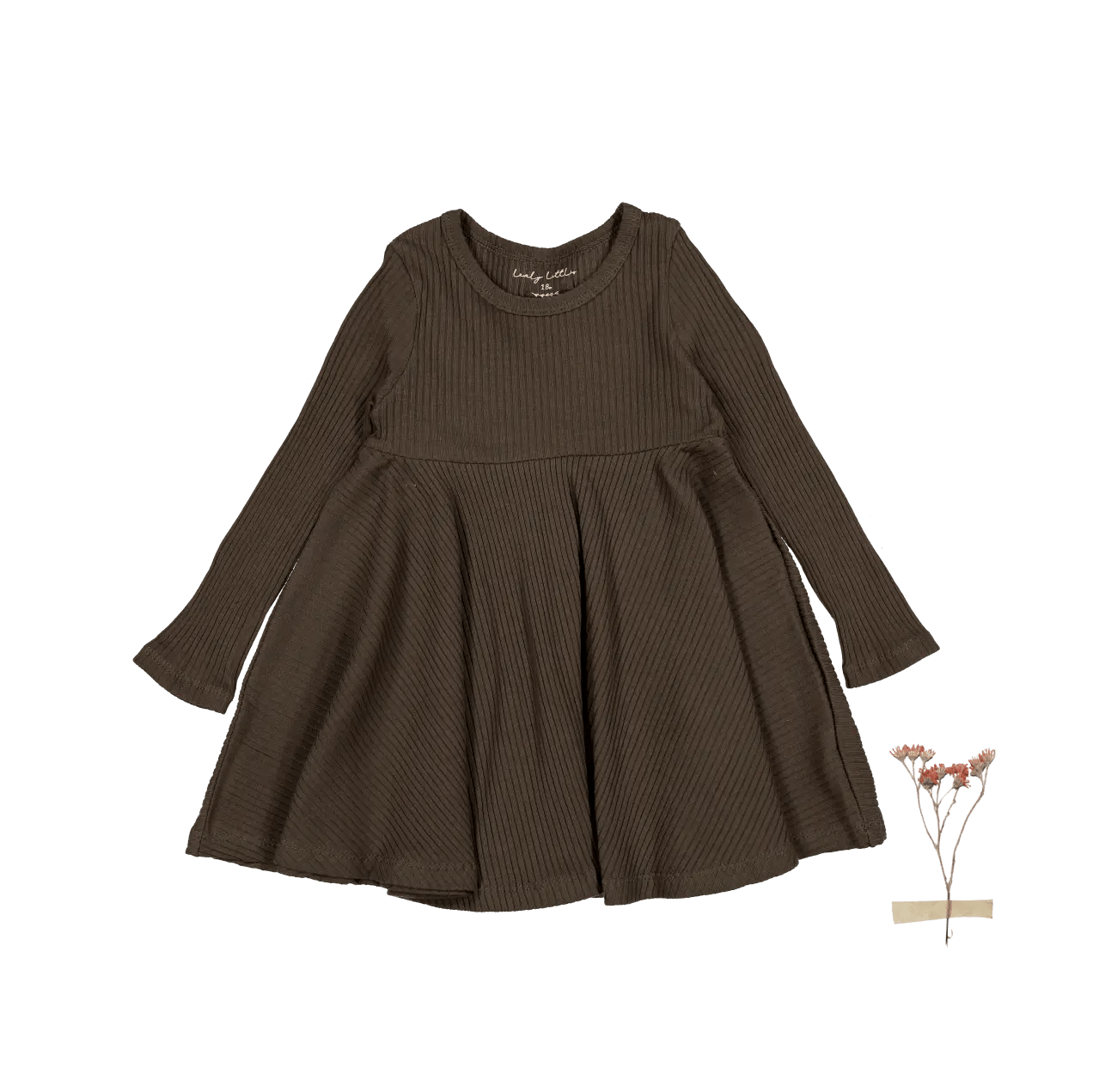 The Long Sleeve Dress - Cocoa - Sleeve, Textile, One-piece garment, Fashion, Day Dress | Everetts Place