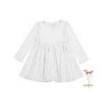 Lovely Littles The Long Sleeve Dress - Oatmeal - 