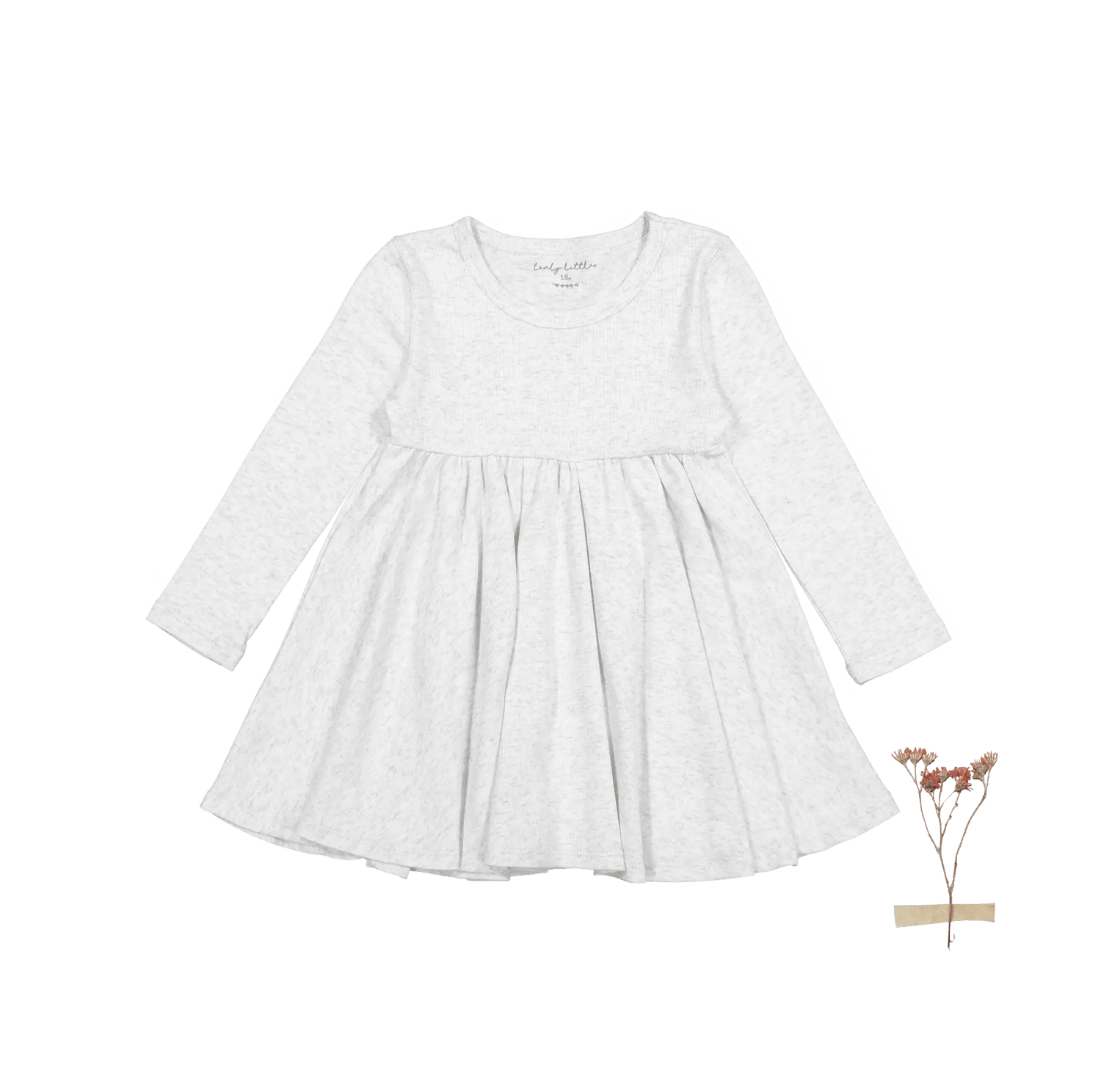 The Long Sleeve Dress - Oatmeal - Sleeve, White, One-piece garment, Day Dress, Dress | Everetts Place
