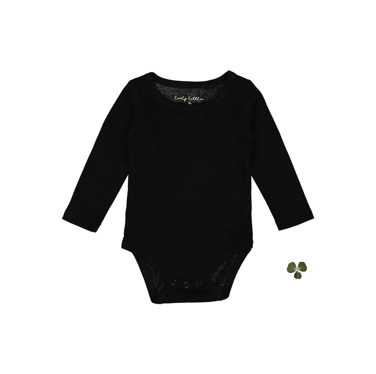 Lovely Littles The Long Sleeve Onesie - Black - 