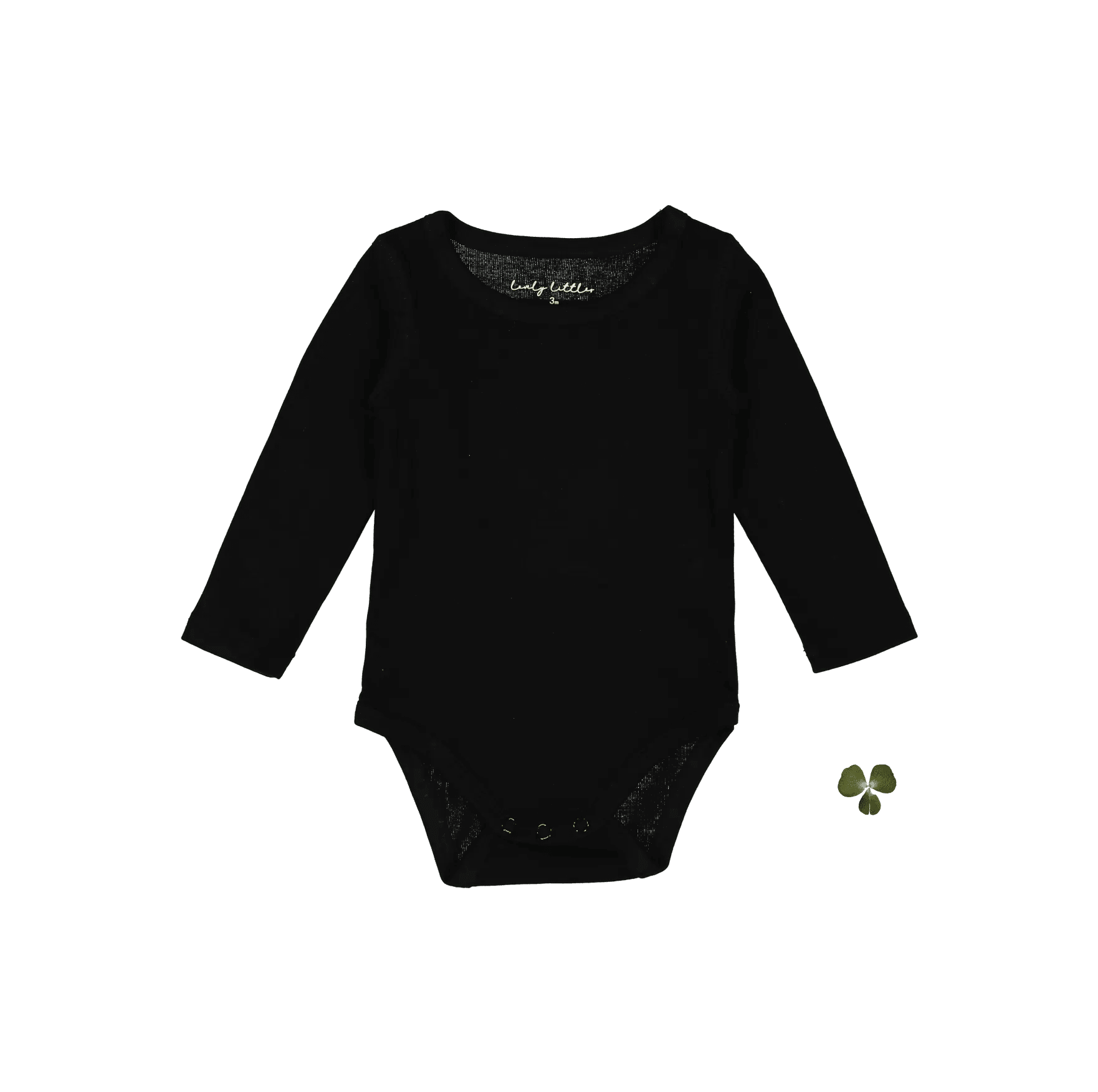 Lovely Littles The Long Sleeve Onesie - Black - 