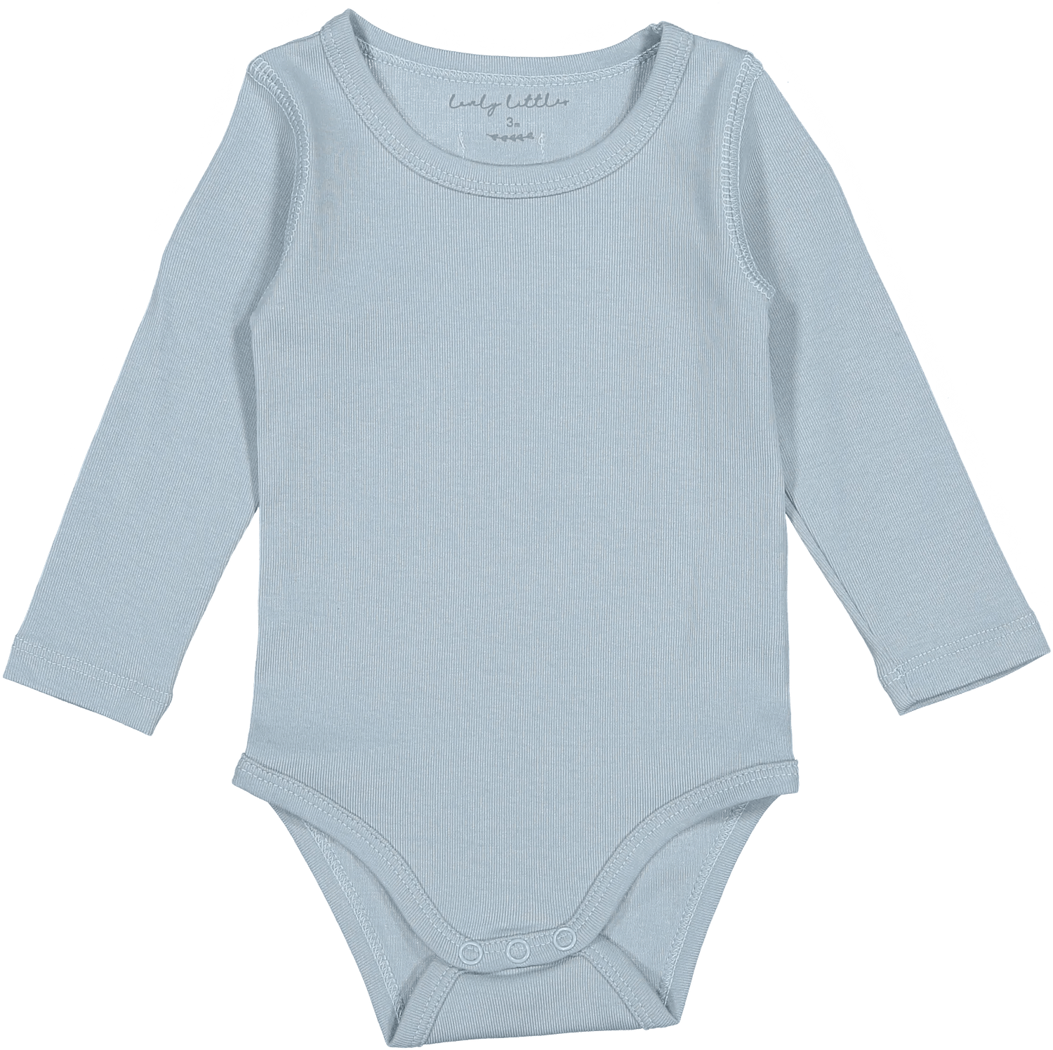 The Long Sleeve Onesie - Ocean - Sleeve, White, Textile, Grey, Active Shirt | Everetts Place