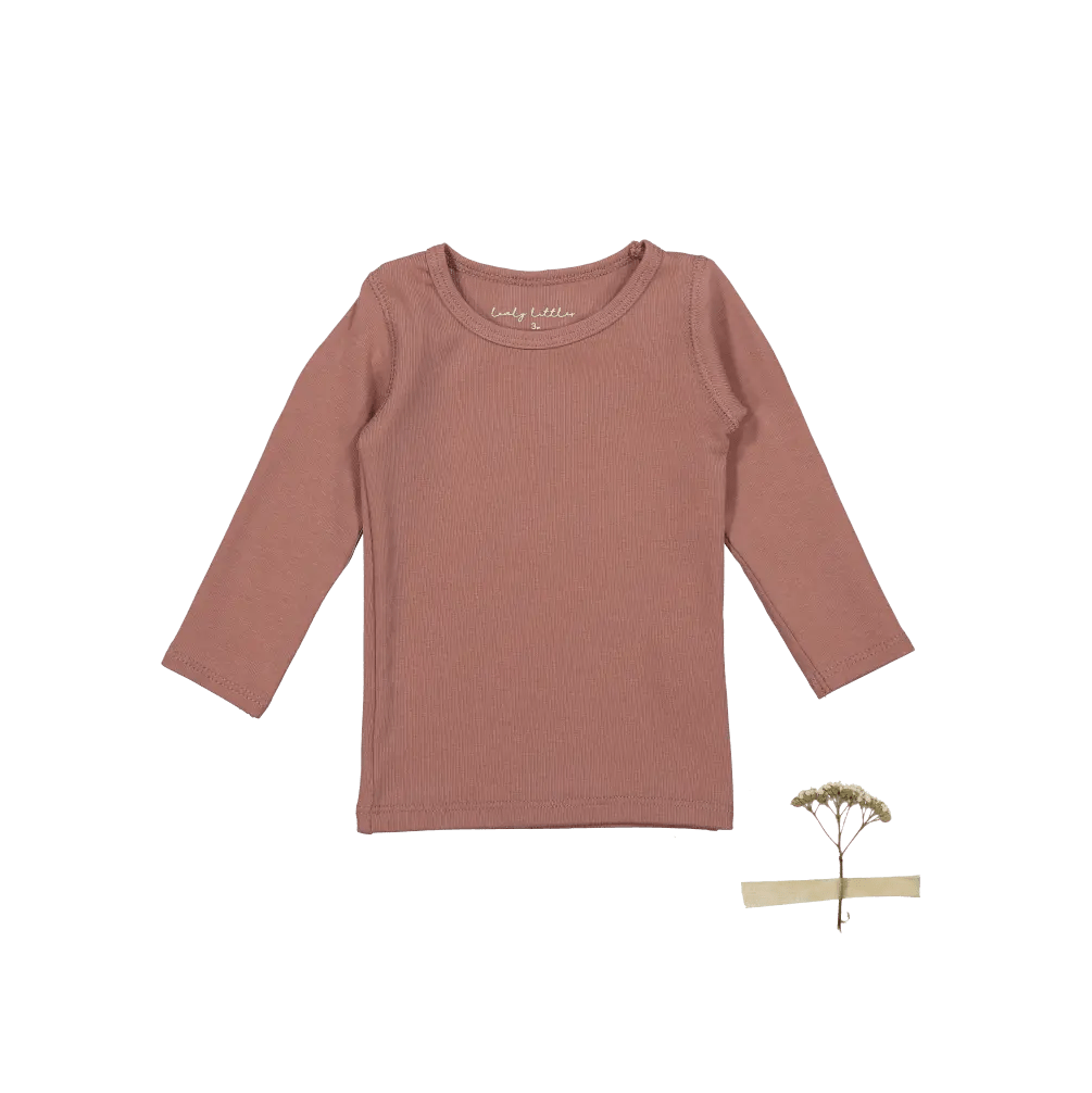 The Long Sleeve Tee - Rosewood - Sleeve, Pink, Active Shirt, Long-sleeved T-shirt, Sweater | Everetts Place