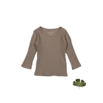 The Long Sleeve Tee - Taupe - Sleeve, Fashion, Textile, Brown, Long-sleeved T-shirt | Everetts Place