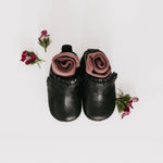 Little Love Bug Co. Mila organic baby leather moccasins, soft sole.