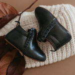 Little Love Bug Co. The Mila soft sole organic leather baby moccasins, tan