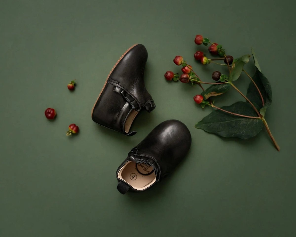 Little Love Bug Co. The Mila Barefoot Boots with Elastic Ruched Entrance for Comfortable Wear - 