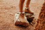 Little Love Bug Co. The Mila Barefoot Boots with Elastic Ruched Entrance for Comfortable Wear - 