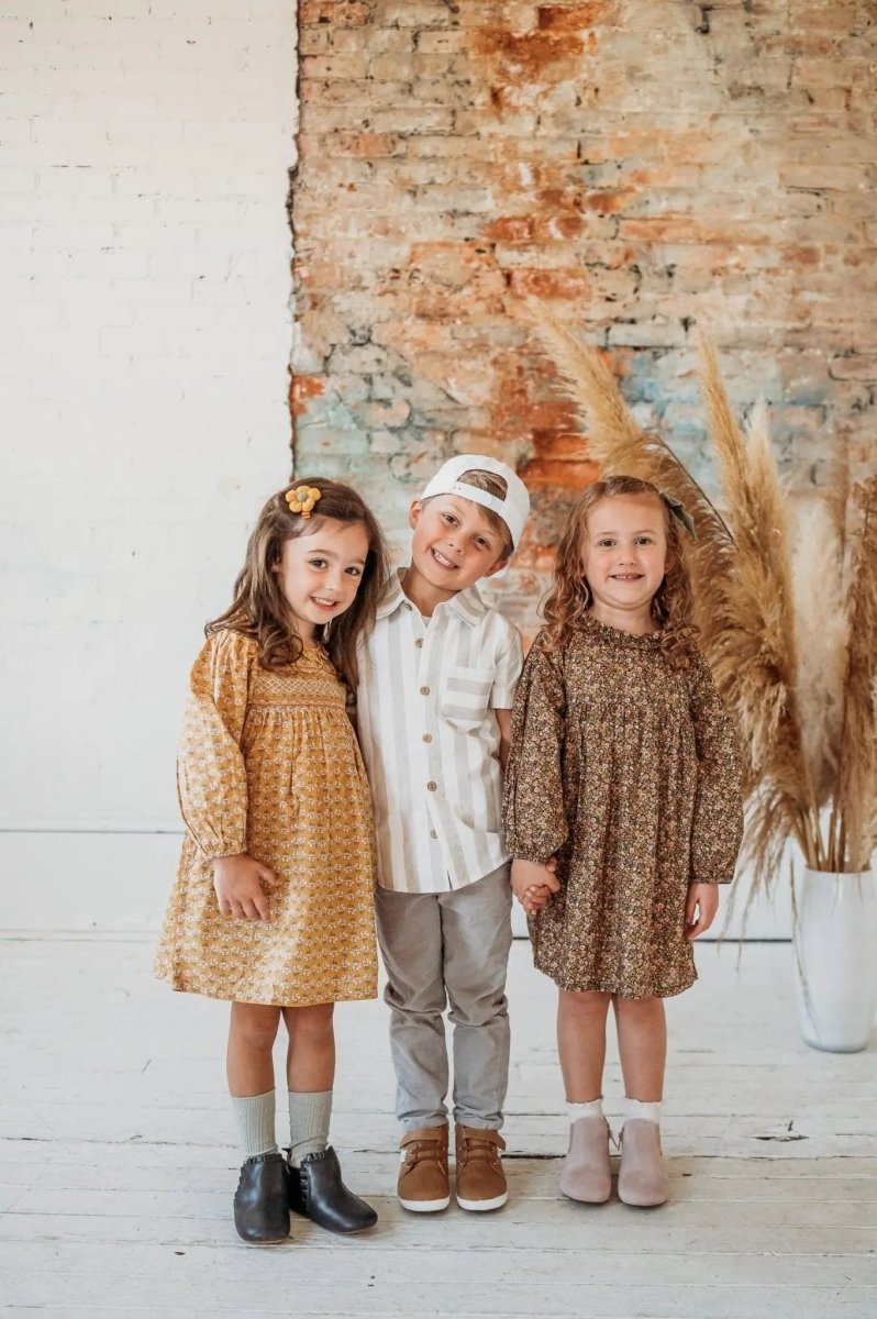 Little Love Bug Co. The Mila Barefoot Boots with Elastic Ruched Entrance for Comfortable Wear - 