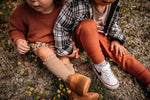 Little Love Bug Co. The Mila Barefoot Boots with Elastic Ruched Entrance for Comfortable Wear - 
