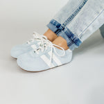 Little Love Bug Co. The Milo organic tan leather baby moccasins