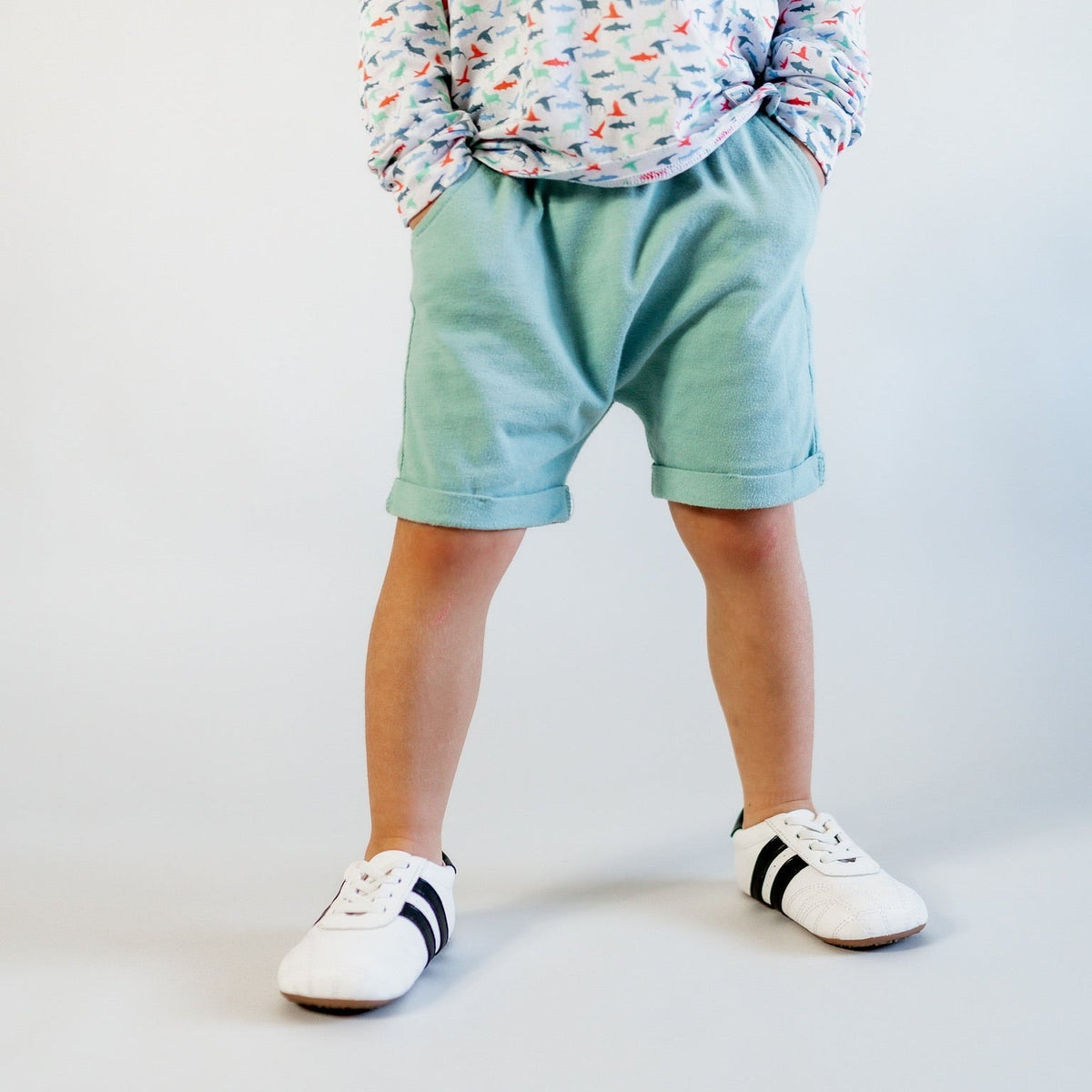 Little Love Bug Co. The Milo organic soft sole baby shoes.