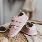 Genuine Leather Barefoot Sneaker, Double Velcro by Little Love Bug Co.