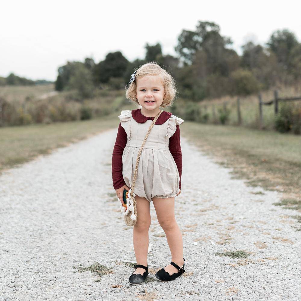 Little Love Bug Co. The Olivia organic soft sole baby moccasins.