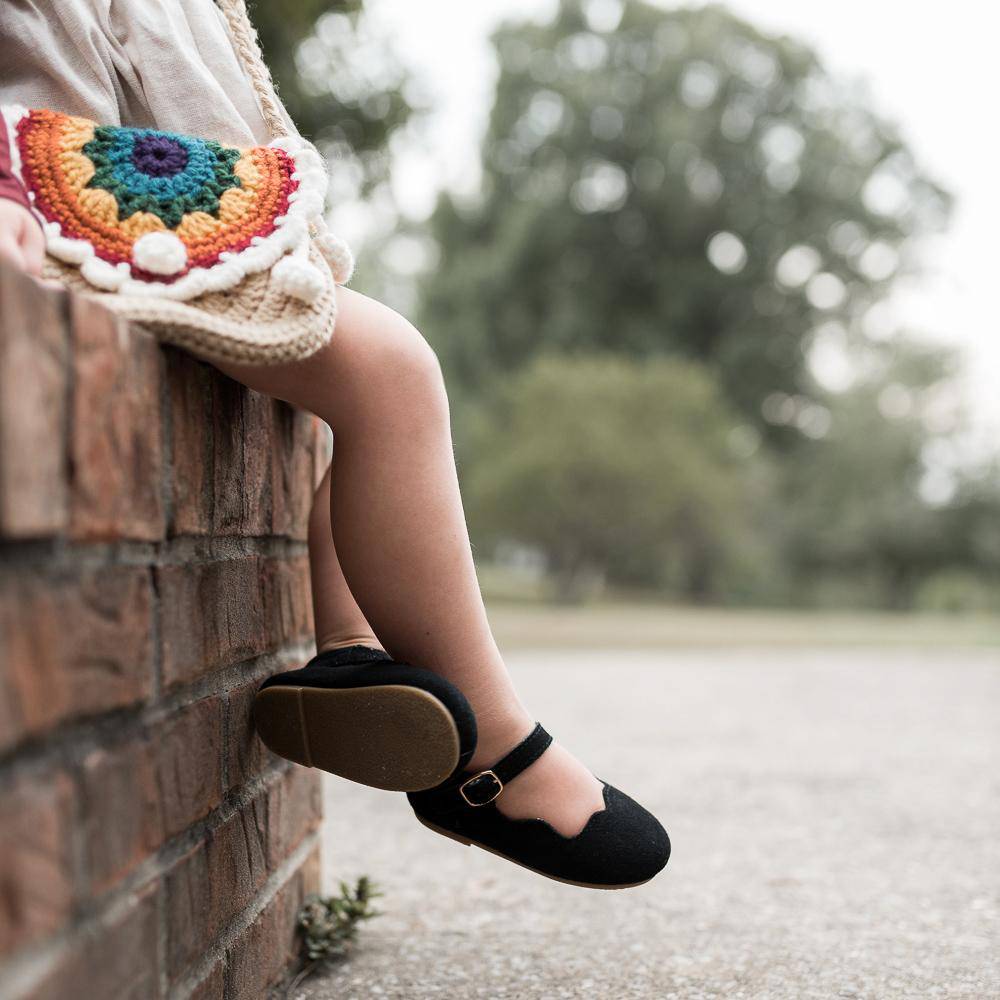 Little Love Bug Co. The Olivia organic baby moccasins in blush pink
