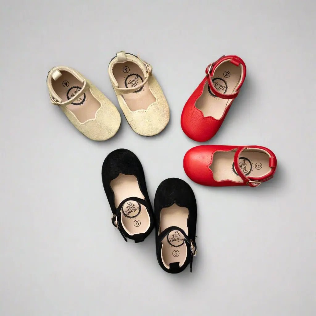 Little Love Bug Co. The Olivia - Montessori Approved Dress Shoes with Support - 