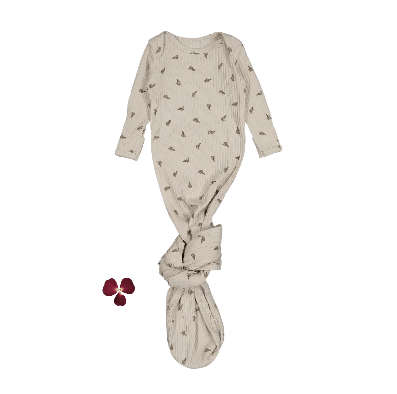 The Printed Baby Gown - Sand Leaf - Sleeve, Textile, Baby & Toddler Clothing, One-piece garment, Child | Everetts Place
