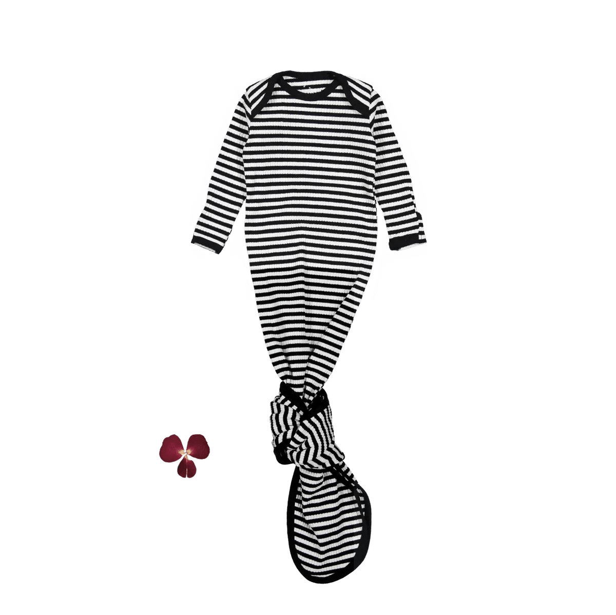 The Printed Baby Gown - Stripe - Sleeve, Black, One-piece garment, Design, Pattern | Everetts Place