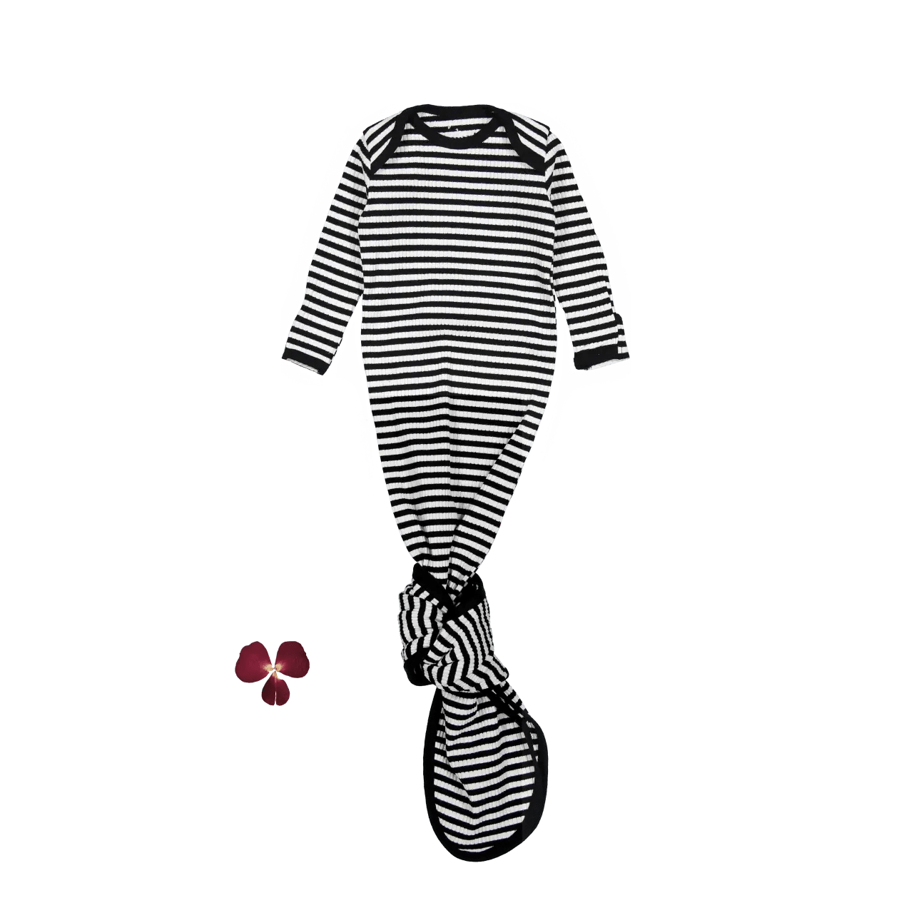 The Printed Baby Gown - Stripe - Sleeve, Black, One-piece garment, Design, Pattern | Everetts Place