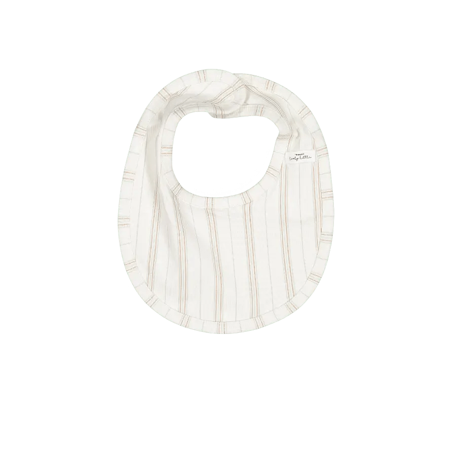 The Printed Bib - Mist Stripe - White, Bib, Baby & Toddler Clothing, Clothing | Everetts Place
