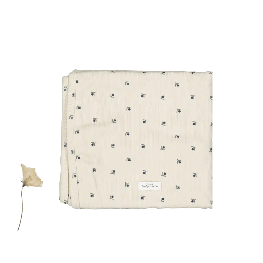 Lovely Littles The Printed Blanket - Mini Stitch Blue - 