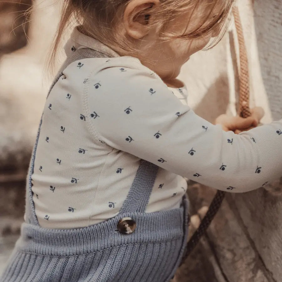 Lovely Littles The Printed Bonnet - Mini Stitch Blue - 