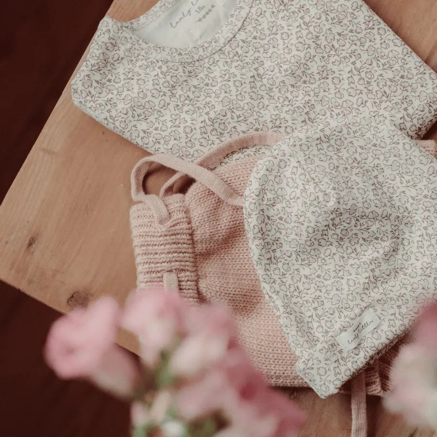 Lovely Littles The Printed Bonnet - Paige Pink - 