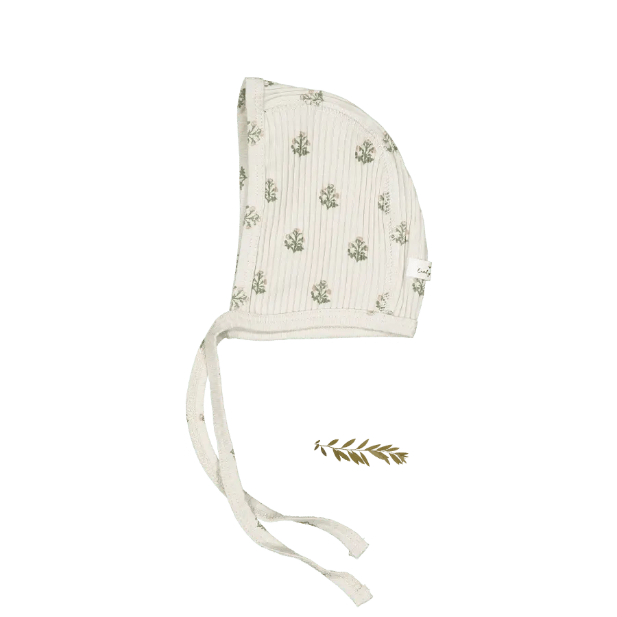 The Printed Bonnet - Zara Pink - White, Headgear, Knit cap, Beanie, Wool | Everetts Place