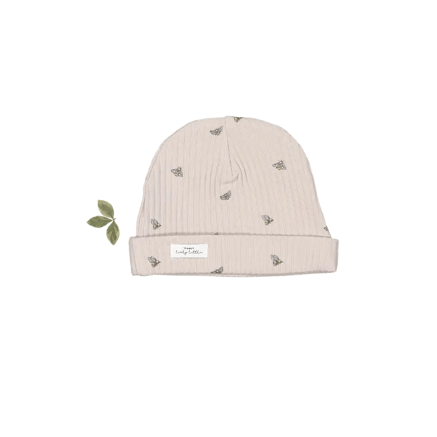 The Printed Hat - Bee - Knit cap, Beanie, Label, Wool, Hat | Everetts Place