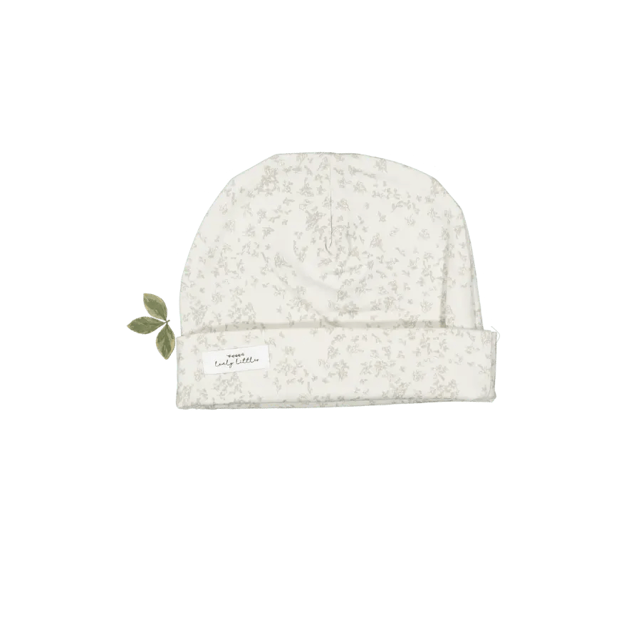 The Printed Hat - Flutter - White, Headgear, Knit cap, Headpiece, Beanie | Everetts Place