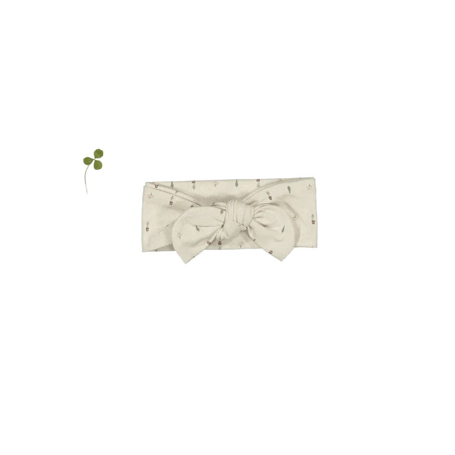 The Printed Headband - Abby Pink - White, Bow tie, Ribbon, Knot, Embellishment | Everetts Place