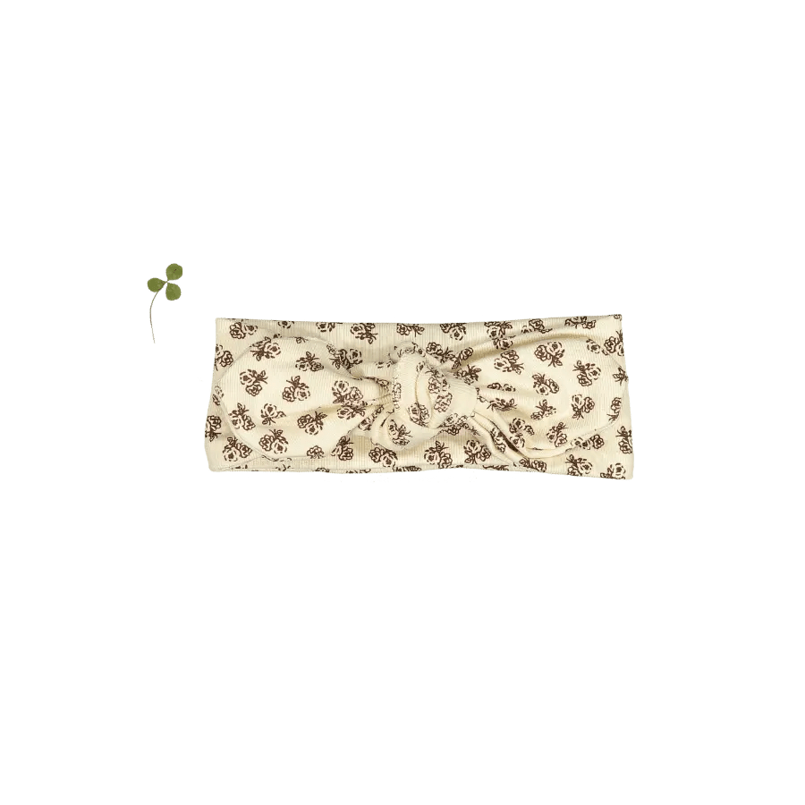 Lovely Littles The Printed Headband - Neutral Floral - 